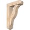 Ekena Millwork Funston Arts and Crafts Smooth Bracket w/ Offset Brace, Douglas Fir, 5 1/2"W x 18"D x 26"H BKT0604X18X26FST03SDF - alternate 1